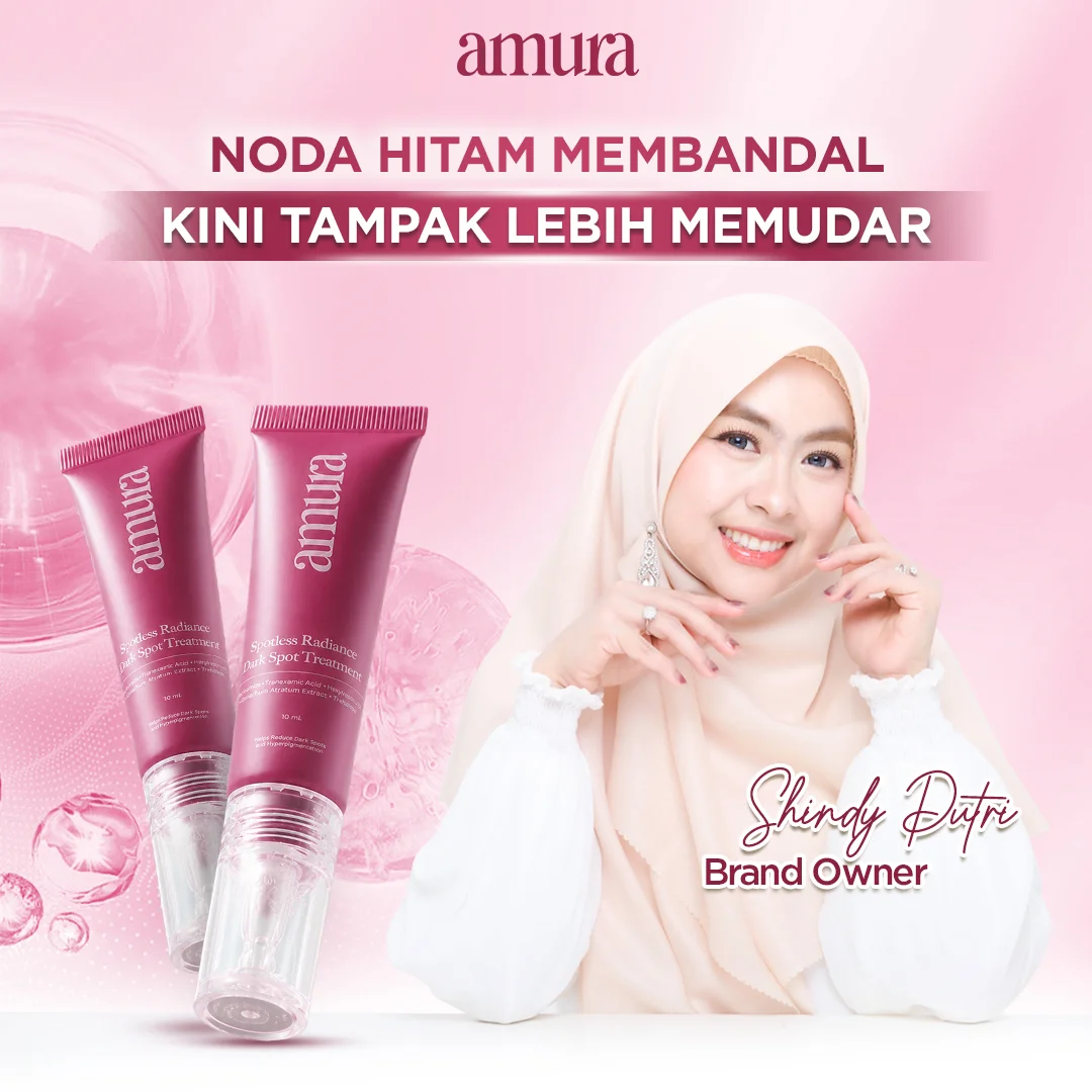 Ilustrasi Noda Hitam Membandel Kini Tampak Lebih Memudar untuk Amura Spotless Radiance Dark Spot Treatment solusi Ampuh un...
